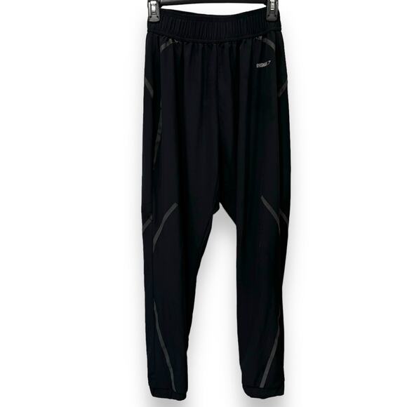 Gymshark Dry Performance Joggers Size Small Vented Reflective Black Active - Picture 1 of 7
